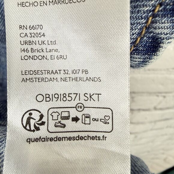 Free People We The Free High Roller Skirtall Denim Dress Follow Your Heart XS - Picture 12 of 13